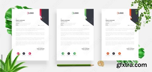 Elegant Letterhead Design Template 4 20xAI