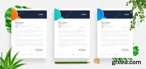 Elegant Letterhead Design Template 4 20xAI