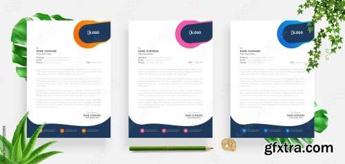 Elegant Letterhead Design Template 4 20xAI