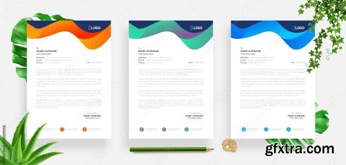 Elegant Letterhead Design Template 4 20xAI