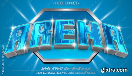 Vector Text Effect Editable Alphabet 2 20xAI