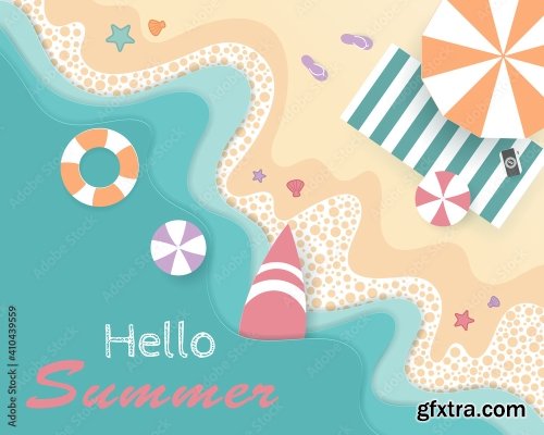 Summer Poster Banner Summer Travel 18xAI