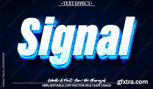 Vector Text Effect Editable Alphabet 41 24xAI