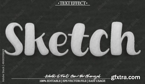 Vector Text Effect Editable Alphabet 41 24xAI