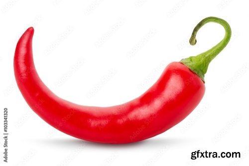 Chilly Pepper Isolated On A White Background 3 17xJPEG