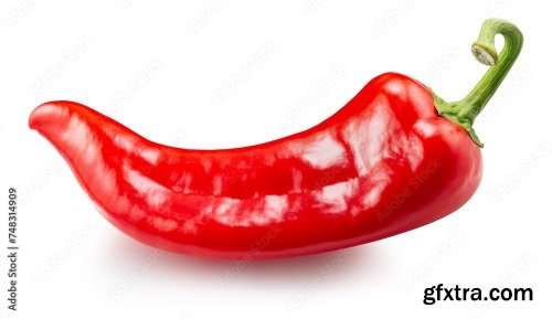 Chilly Pepper Isolated On A White Background 3 17xJPEG