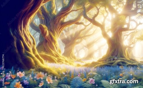 Fantasy Forest Landscape 14xJPEG