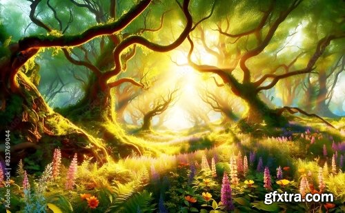 Fantasy Forest Landscape 14xJPEG