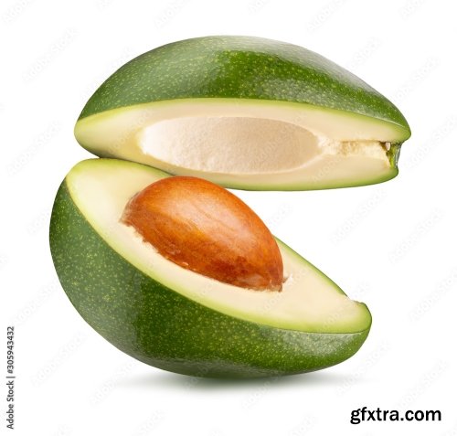 Avocado Isolated On A White Background 2 15xJPEG