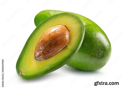 Avocado Isolated On A White Background 2 15xJPEG