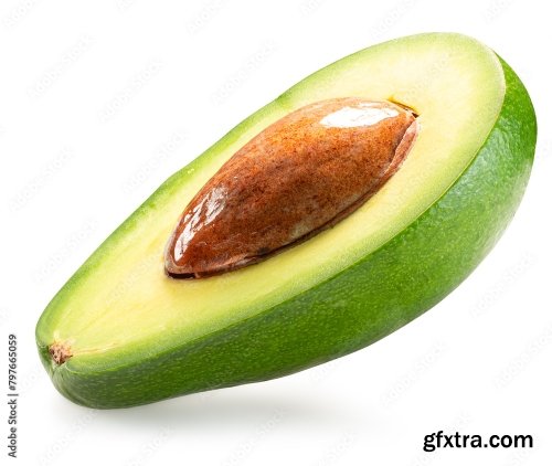 Avocado Isolated On A White Background 2 15xJPEG