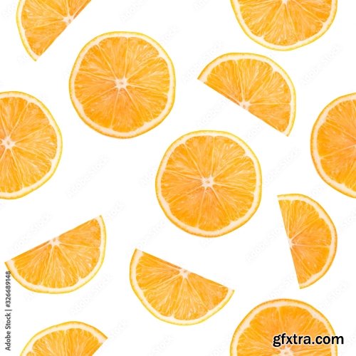 Orange Isolated On A White Background 18xJPEG