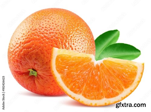 Orange Isolated On A White Background 18xJPEG