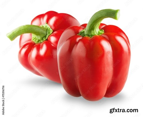 Paprika Isolated On A White Background 5xJPEG