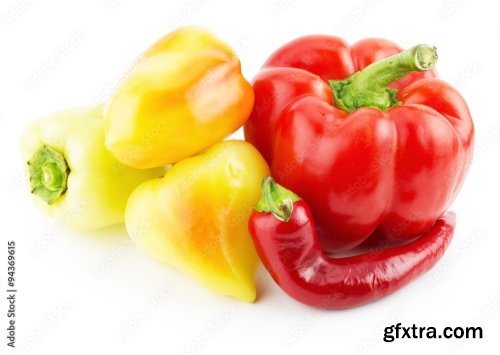 Paprika Isolated On A White Background 5xJPEG