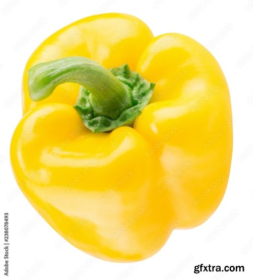 Yellow Pepper Isolated On A White Background 19xJPEG