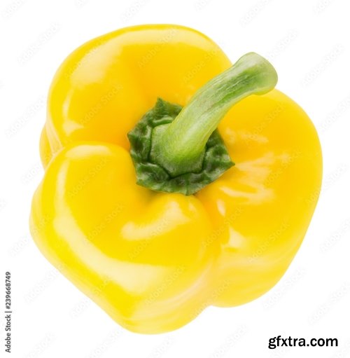 Yellow Pepper Isolated On A White Background 19xJPEG