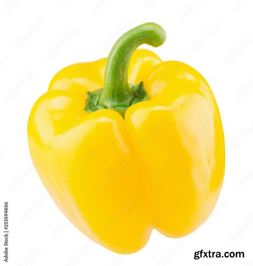 Yellow Pepper Isolated On A White Background 19xJPEG