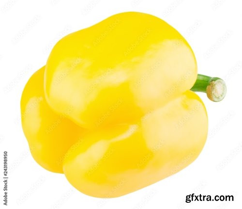 Yellow Pepper Isolated On A White Background 19xJPEG