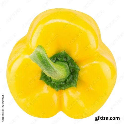 Yellow Pepper Isolated On A White Background 19xJPEG