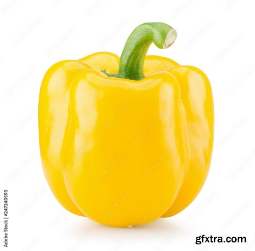 Yellow Pepper Isolated On A White Background 19xJPEG