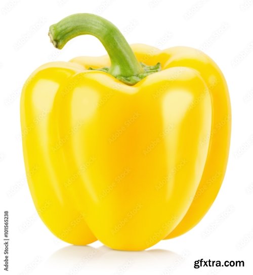 Yellow Pepper Isolated On A White Background 19xJPEG