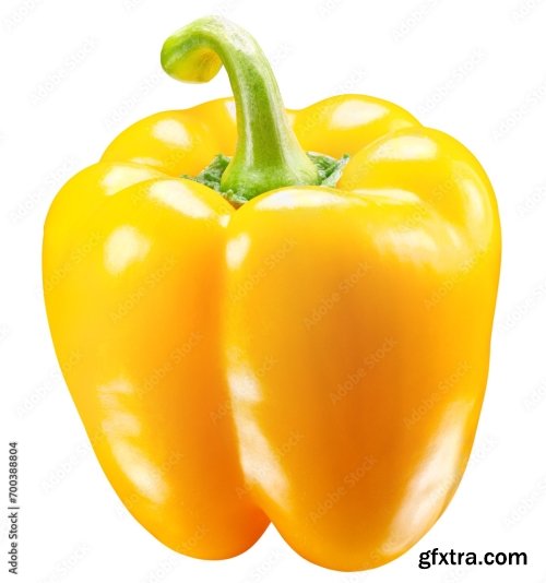 Yellow Pepper Isolated On A White Background 19xJPEG