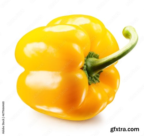 Yellow Pepper Isolated On A White Background 19xJPEG