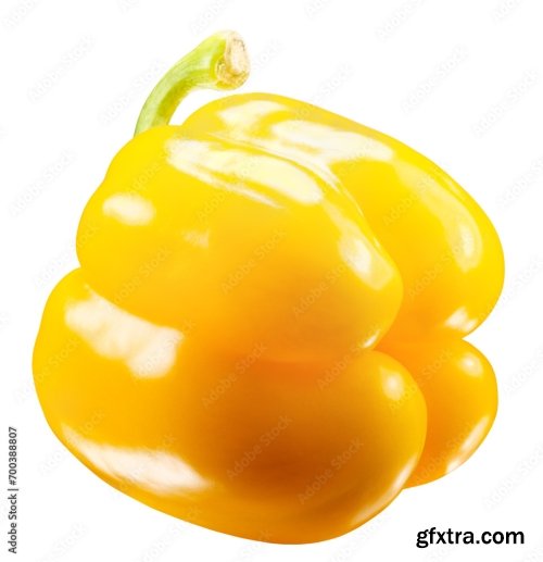 Yellow Pepper Isolated On A White Background 19xJPEG