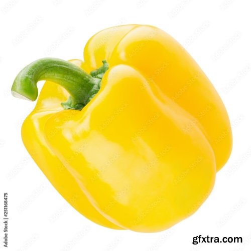 Yellow Pepper Isolated On A White Background 19xJPEG