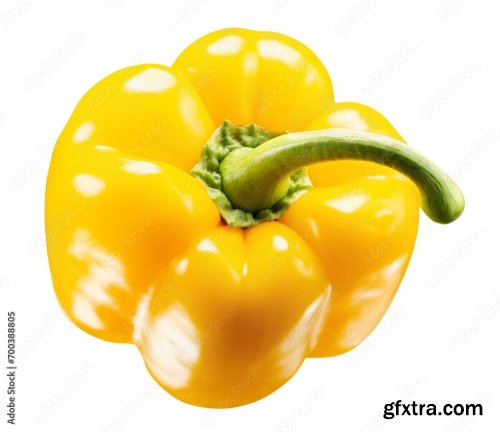 Yellow Pepper Isolated On A White Background 19xJPEG