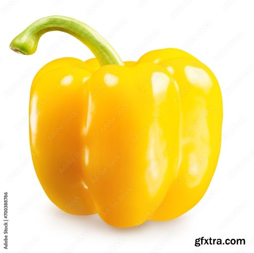 Yellow Pepper Isolated On A White Background 19xJPEG