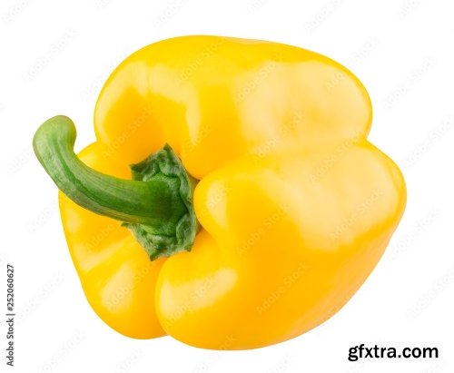 Yellow Pepper Isolated On A White Background 19xJPEG