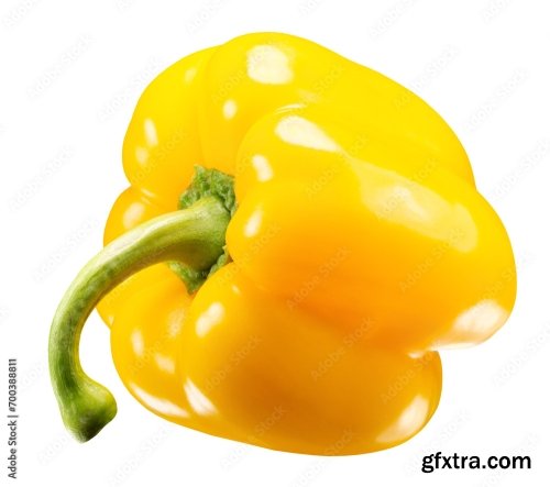 Yellow Pepper Isolated On A White Background 19xJPEG