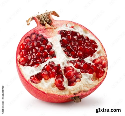 Pomegranate Isolated On A White Background 3 21xJPEG