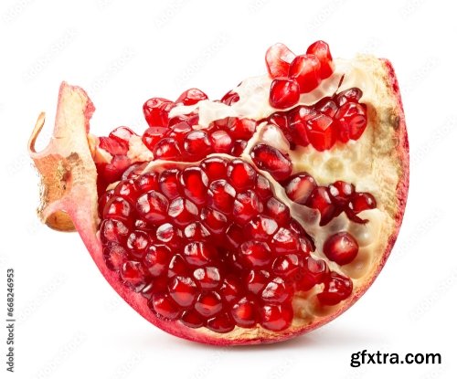 Pomegranate Isolated On A White Background 3 21xJPEG