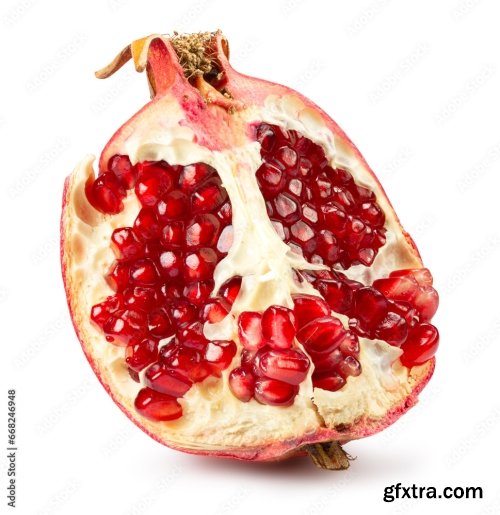 Pomegranate Isolated On A White Background 3 21xJPEG