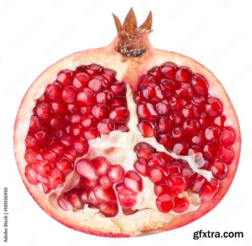 Pomegranate Isolated On A White Background 3 21xJPEG