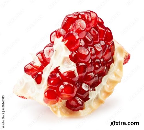 Pomegranate Isolated On A White Background 3 21xJPEG