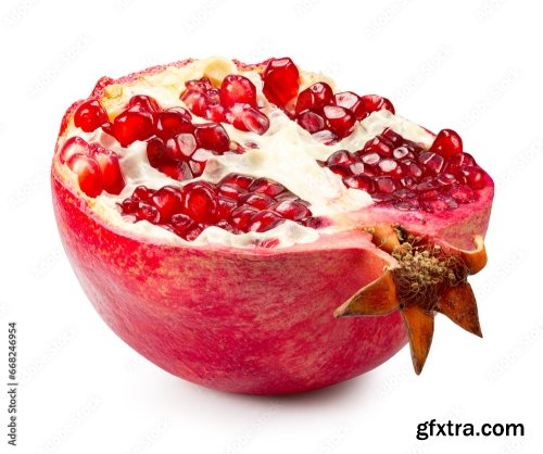 Pomegranate Isolated On A White Background 3 21xJPEG