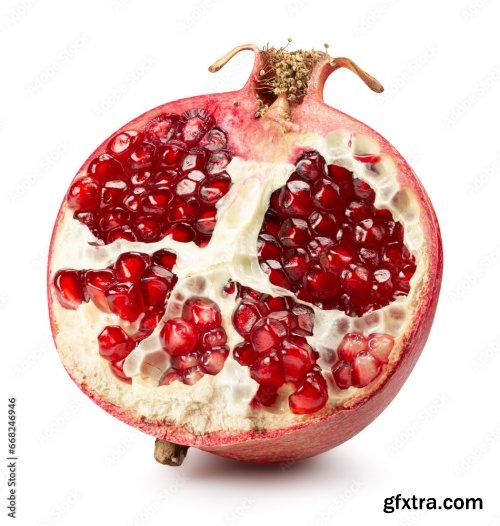 Pomegranate Isolated On A White Background 3 21xJPEG