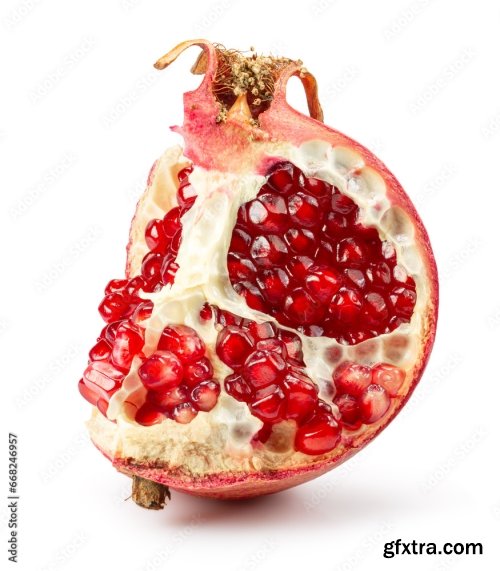 Pomegranate Isolated On A White Background 3 21xJPEG