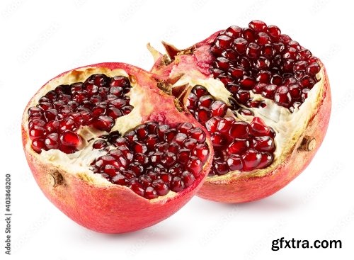 Pomegranate Isolated On A White Background 3 21xJPEG