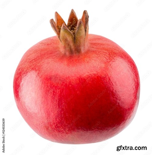 Pomegranate Isolated On A White Background 3 21xJPEG