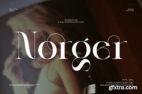 Norger Modern Elegant Serif Font Typeface 78J8VFL