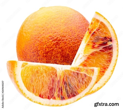 Sicilian Orange Isolated On A White Background 14xJPEG