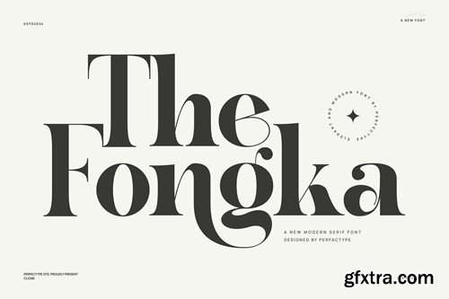 The Fongka Modern Elegant Serif Font Typeface XY56SYS