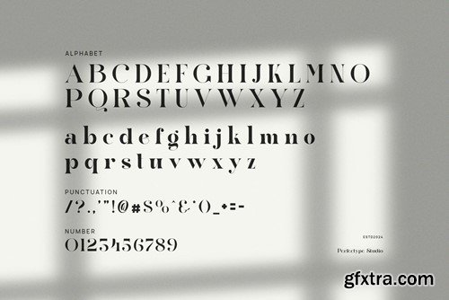 The Fongka Modern Elegant Serif Font Typeface XY56SYS