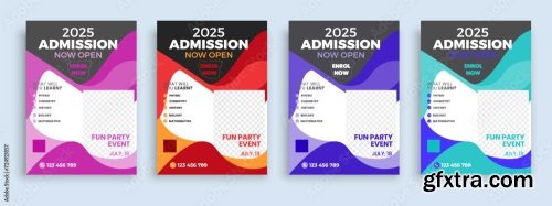 Flyer Brochure Cover Template For Kids Back To School 15xAI