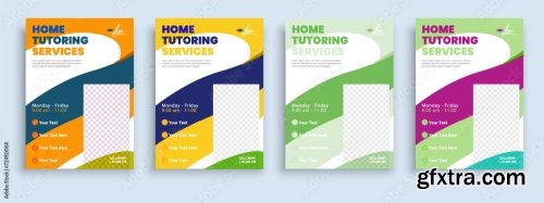 Flyer Brochure Cover Template For Kids Back To School 15xAI